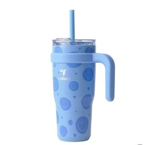 🎁Reduce Smiley Face 24oz Cold 1 Vacuum Insulated Stainless Steel StrawTumbler